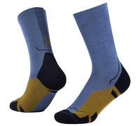 Buff| Calcetines LW Merino Wool Crew Ligeros, Senderismo, Resistencia Natural, Comodidad, Acolchado, L, Azul