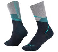 Buff| Calcetines LW Merino Wool Crew Ligeros, Senderismo, Resistencia Natural, Comodidad, Acolchado, XL, Azul