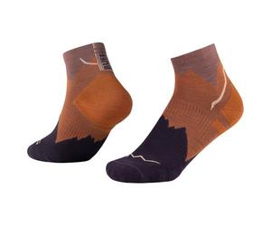 Buff| Calcetines LW Merino Wool Quarter Ligeros, Senderismo, Resistencia Natural, Comodidad, Acolchado, S, Naranja