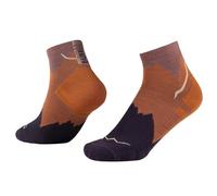 Buff| Calcetines LW Merino Wool Quarter Ligeros, Senderismo, Resistencia Natural, Comodidad, Acolchado, XL, Naranja