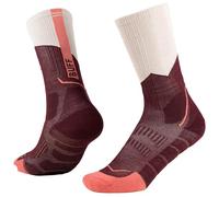 Buff| Calcetines Merino MW Crew Lana Merino, Control de olores, Regulacion termica, Senderismo, Antiampollas, Comodidad, Calidad Hombre Mujer L Rojo