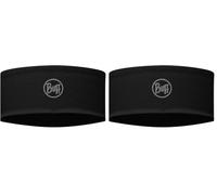 BUFF®| Cinta Fastwick Hombre Mujer Adulto Comoda, Proteccion UPF50, Deporte, Elastica, Material Reciclado, Calidad, Regula Temperatura, Talla Única, Negro (Paquete de 2)