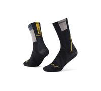 BUFF Coolnet® Crew Sock - Unisex - Negro / Gris / Amarillo - talla 36-38- modelo 2026