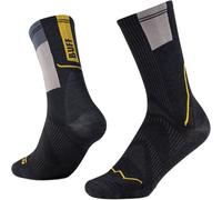 BUFF Coolnet® Crew Sock - Unisex - Negro / Gris / Amarillo - talla 36-38- modelo 2026