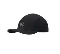 Buff®| Gorra 5 Panel Go Flexible, UPF50, Ajustable, Sostenible, Ligera, Correr, Materiales reciclados, Comoda, Hombre Mujer L/XL Negro