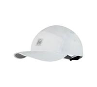 Buff®| Gorra 5 Panel Go Hombre Mujer Adulto Flexible, UPF50, Ajustable, Sostenible, Ligera, Correr, Materiales reciclados, Comoda, L/XL, Blanco