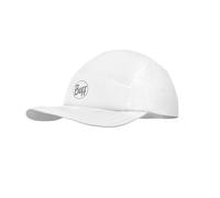 Buff®| Gorra 5 Panel Go Hombre Mujer Adulto Flexible, UPF50, Ajustable, Sostenible, Ligera, Correr, Materiales reciclados, Comoda, L/XL, Blanco
