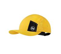 Buff®| Gorra 5 Panel Go Hombre Mujer Adulto Flexible, UPF50, Ajustable, Sostenible, Ligera, Correr, Materiales reciclados, Comoda, S/M, Amarillo