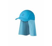 BUFF Gorra Desert para niños con protección para el cuello azul