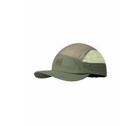 Buff®| Gorra 5 Panel Go Hombre Mujer Adulto Flexible, UPF50, Ajustable, Sostenible, Ligera, Correr, Materiales reciclados, Comoda, L/XL, Verde Khaki