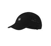 Buff®| Gorra Speed Ligera, Plegable, Materiales reciclados, Proteccion Solar UPF 50, Running, Correr, Deporte Hombre Mujer S/M Negro Liso