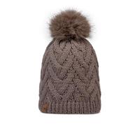 Buff Gorro Knitted & Fleece Band Mujer Adulto, Frio Extremo, Practico, Versatil, Moda, Aislamiento Termico, Comodo, Talla Única, Marrón