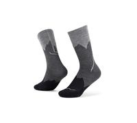 Buff Lightweight Merino Wool Crew Chaussettes M Gris/argent