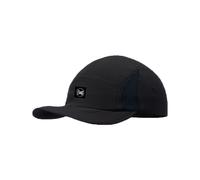 Buff®| Gorra 5 Panel Go Flexible, UPF50, Ajustable, Sostenible, Ligera, Correr, Materiales reciclados, Comoda, Hombre Mujer L/XL Negro
