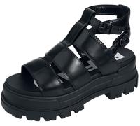Buffalo Aspha Gld, Sandalias Planas Mujer, Negro, 40 EU