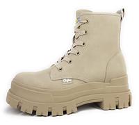Buffalo Aspha Rld, Bota a la Altura de la Pantorrilla Mujer, Crema, 39 EU