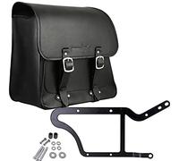 BUFFALO BAG Alforja de sillín Boston 20 litros izquierda con soporte compatible con HD Harley Davidson Slim Breakout (2018-)
