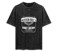 Buffalo Bill Body Lotion T-Shirt Graphic tee Printed Top Mens Black Shirt XXL