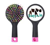 Buffalo Body Rips Horns Art Deco Fashion Salon - Cepillo para desenredar el cabello, base acolchada