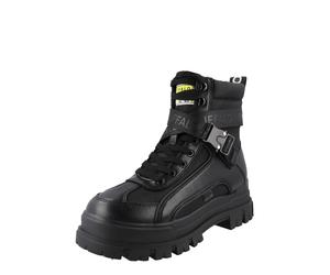 BUFFALO Botas con cordones 'ASPHA COM1 LACEUP MID' verde claro / negro / blanco 46 EUR