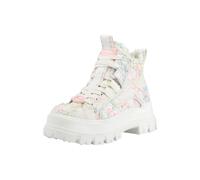 BUFFALO Botines con cordones 'Aspha' azul claro / verde pastel / rosa / blanco 36 azul claro / verde pastel / rosa / blanco