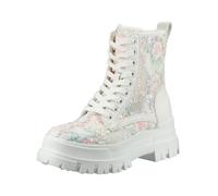 BUFFALO Botines con cordones 'Aspha Rld' azul claro / amarillo claro / rosa / blanco 38 EUR