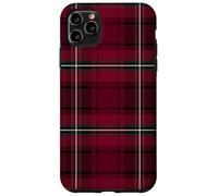 Buffalo Burgundy Plaid Old Money Classic Tartan Pattern Carcasa para iPhone 11 Pro MAX