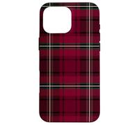 Buffalo Burgundy Plaid Old Money Classic Tartan Pattern Carcasa para iPhone 16 Pro MAX