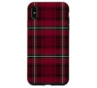 Buffalo Burgundy Plaid Old Money Classic Tartan Pattern Carcasa para iPhone XS MAX