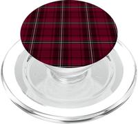 Buffalo Burgundy Plaid Old Money Classic Tartan Pattern PopSockets PopGrip para MagSafe