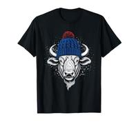 Buffalo Camiseta para Hombres New York Buffalo Bison Retro Camiseta