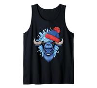Buffalo Camiseta para Hombres New York Buffalo Bison Retro Camiseta sin Mangas