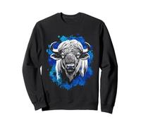 Buffalo Camiseta para Hombres New York Buffalo Bison Retro Sudadera