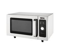 Buffalo FB861 Horno de microondas comercial manual, capacidad de 25 L, 1000 W, 311 mm de altura, 432 mm de ancho, 511 mm de longitud