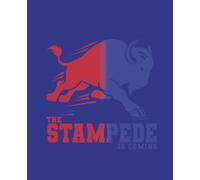 Buffalo Football Stampede Composition Notebook: Bills Fans | Sports Journal | Allen MVP | Mafia Blue | Kids | Teens | Adults | Gift Idea | Wide Ruled | 7.5x9.25 inches | 120 page