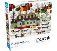 Buffalo Games-1000pc Charles Wysocki: Beaver Hat Tavern Rompecabezas, Multicolor, L (11517)