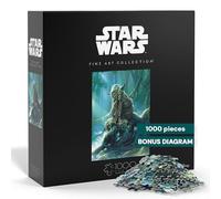 Buffalo Games 12551 Star Wars Fine Art Collection-Yoda Piece Jigsaw Puzzle (1000 Piezas), Multicolor/Olas del Mar (Ocean Tides), Grande