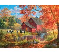 Buffalo Games - Abraham Hunter - Life on The Farm - Rompecabezas de 1000 Piezas para Adultos - Rompecabezas desafiante Noches de Juegos - El tamaño Final es de 26.25 x 19.75 Pulgadas