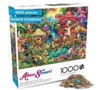 Buffalo Games - Aimee Stewart - Merry Mushroom Village Picnic - 1000 Piece Jigsaw Puzzle for Adults -Challenging Puzzle Perfect for Game Nights - Finished Size is 26.75 x 19.75