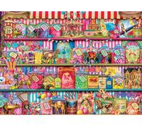 Buffalo Games - Aimee Stewart - Sweet Shoppe - Rompecabezas de 1000 Piezas para Adultos, Rompecabezas desafiante Noches de Juegos, el tamaño del Rompecabezas Terminado es de 26.75 x