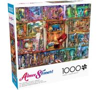 Buffalo Games, Aimee Stewart, The Grand Fiction Library, Rompecabezas desafiante de 1000 Piezas para Adultos, Noches de Juegos, tamaño Final de 68 x 50 cm