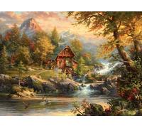 Buffalo Games - Blend COTA - Cabaña de Verano - Rompecabezas de 1000 Piezas para Adultos - Rompecabezas desafiante Noches de Juegos - El tamaño Final es de 26.75 x 19.75 Pulgadas