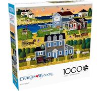 Buffalo Games - Charles Wysocki - Bahía de la Bruja - Rompecabezas de 1000 Piezas para Adultos, Rompecabezas desafiante Noches de Juego - Tamaño Terminado 26.75 x 19.75 Pulgadas