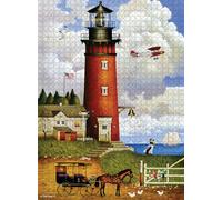 Buffalo Games - Charles Wysocki - Rompecabezas de 1000 Piezas para Adultos - Rompecabezas desafiante Noches de Juegos