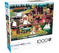 Buffalo Games, Charles Wysocki, The Cambridge, Rompecabezas desafiante de 1000 piezas para adultos, perfecto para noches de juegos, el tamaño final es de 68 x 50 cm