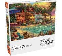 Buffalo Games - Chuck Pinson - Chuck Pinson - Island Time - Large Piece Jigsaw Puzzle for Adults -Challenging Puzzle Perfect for Game Nights - Finished Size is 21.25 x 15.00