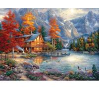 Buffalo Games - Chuck Pinson - Espacio para la reflexión - Rompecabezas de 1000 Piezas para Adultos - Rompecabezas desafiante Noches de Juegos - El tamaño Final es de 26.75 x 19.75