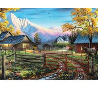 Buffalo Games - Country Life - Charles Black - The Western Lifestyle - Rompecabezas de 1000 Piezas para Adultos - Rompecabezas desafiante Noches de Juegos - El tamaño Final es de 26.75 x