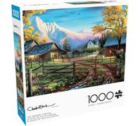 Buffalo Games - Country Life - Charles Black - The Western Lifestyle - Rompecabezas de 1000 Piezas para Adultos - Rompecabezas desafiante Noches de Juegos - El tamaño Final es de 26.75 x