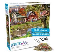 Buffalo Games - Country Life - Country Clubhouse - Rompecabezas de 1000 Piezas para Adultos, Rompecabezas desafiante Noches de Juegos, tamaño Terminado 26.75 x 19.75 Pulgadas